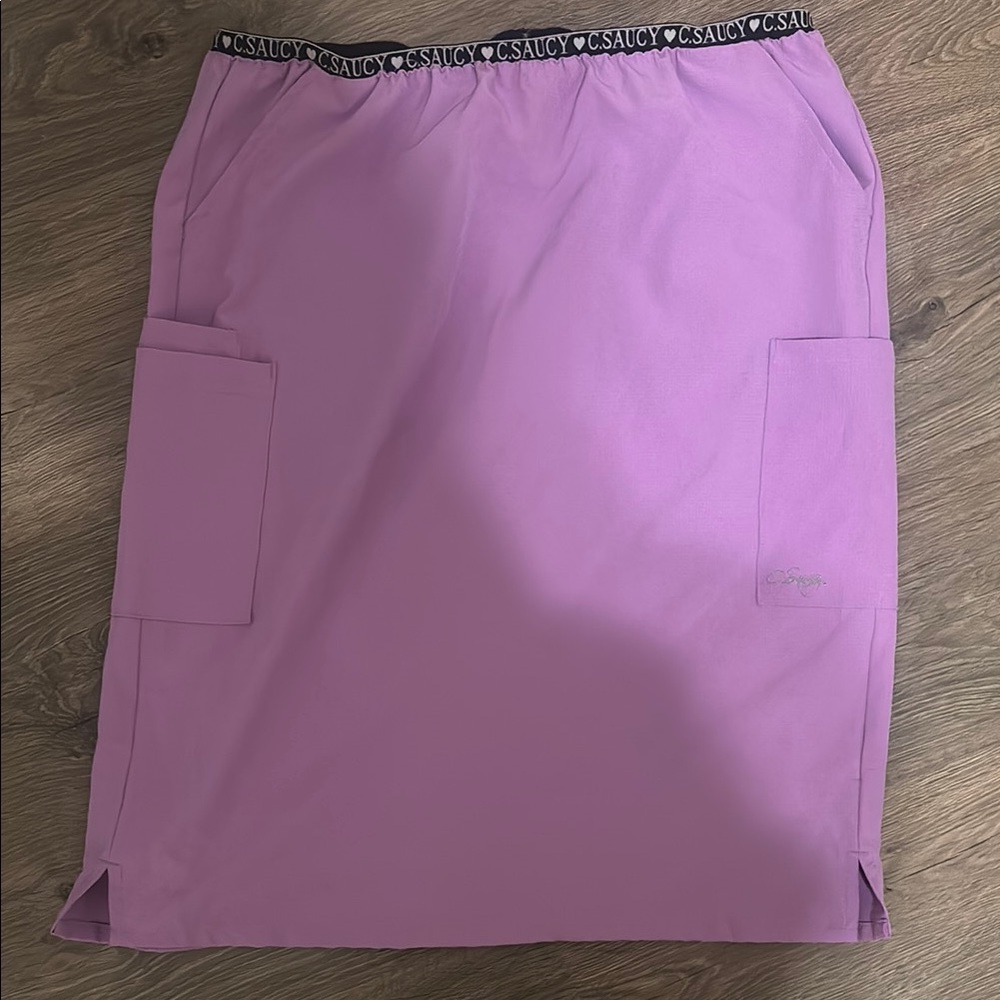C. Saucy Lavender Scrub Skirt